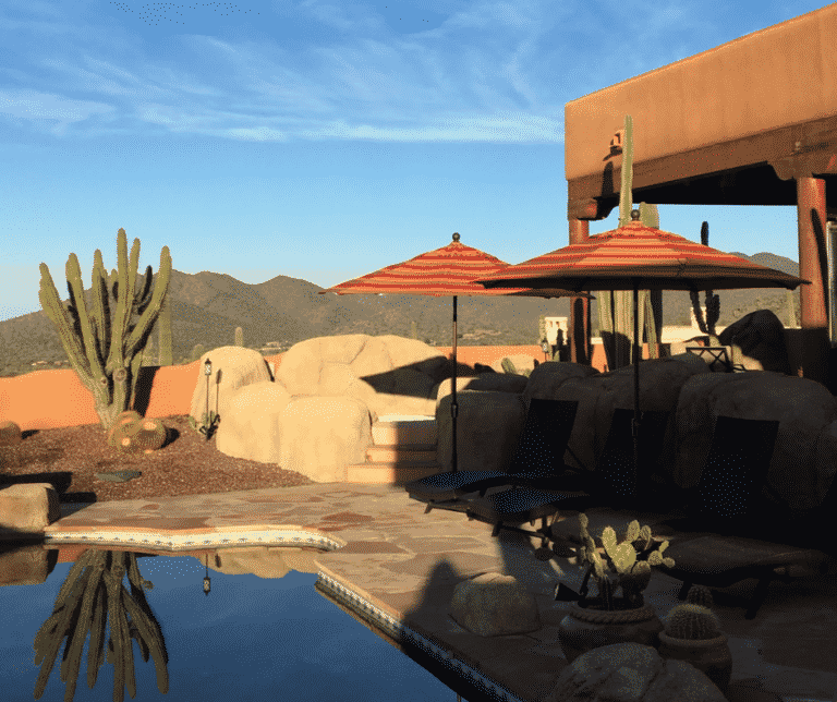 AZ Mayors Rally Against Short-Term Rentals backyard of an AirBNB home