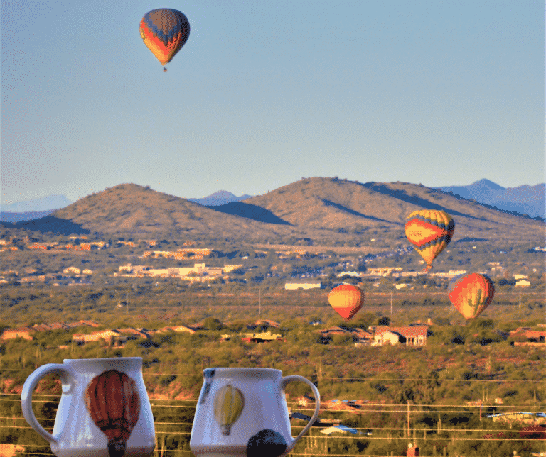 Help Buyers Understand the Area Morning hot air balloons in the sky