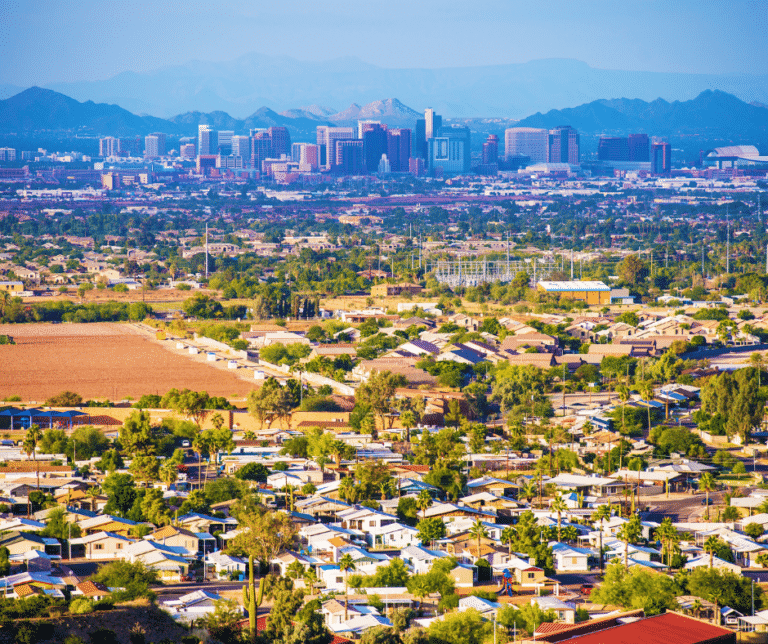 Homeowners Insurance When Nobody’s Home View of Phoenix city