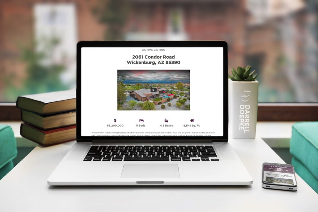Real Estate Listing Webpage Real Estate listing on a dedicated webpage