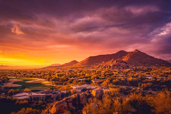 Welcome to North Scottsdale Sunset over North Scottsdale area