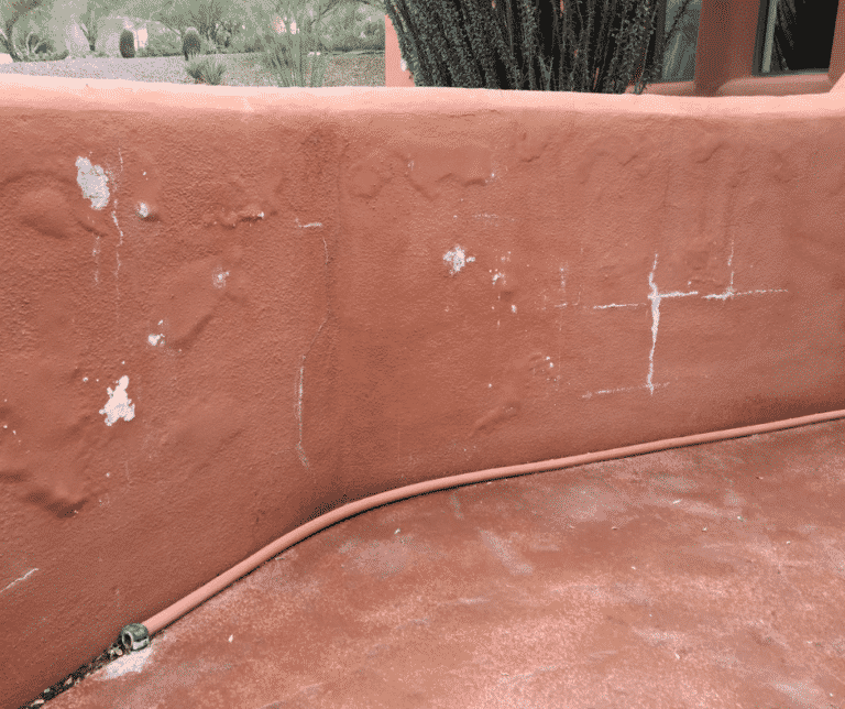 What’s This Rising to the Surface Minerals on surface of adobe wall